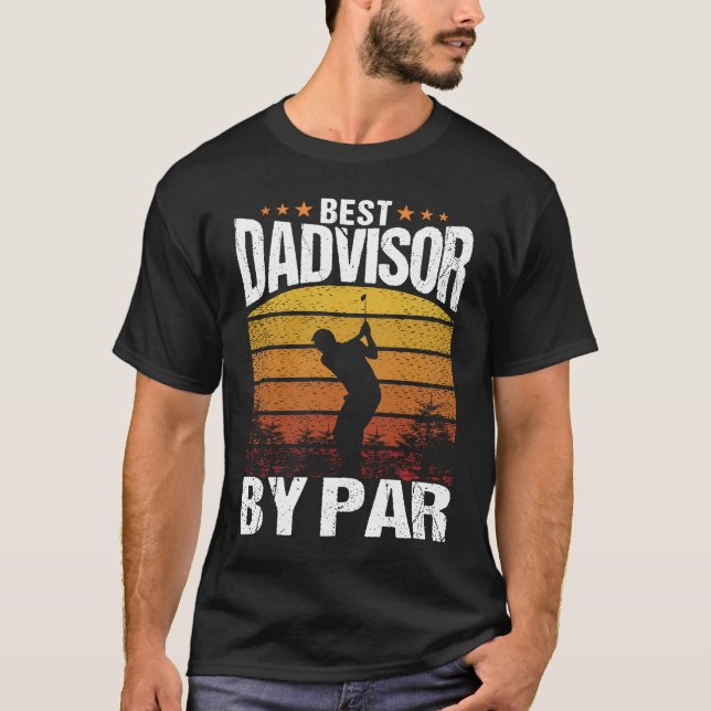 Camiseta Best Dadvisor by Par Golf Dad Advice Men Golfing F (Anverso)