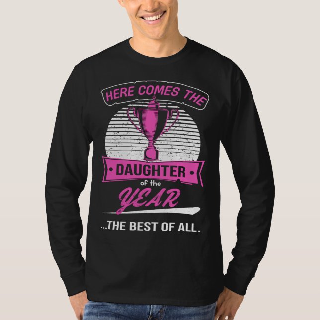 Camiseta Best Daughter  Phrase for Girls and female Kids (Anverso)