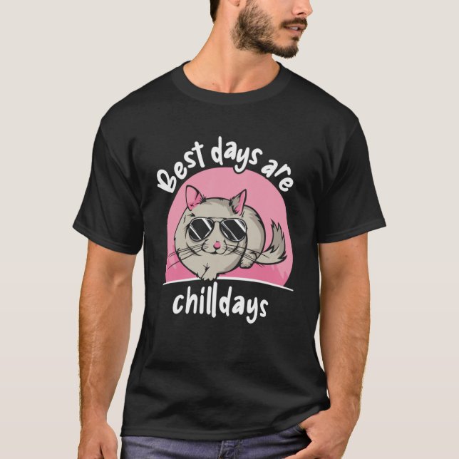 Camiseta Best Days Are Chilldays Long Tail Chinchilla (Anverso)