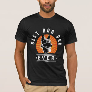 Camiseta Best Dog Dad Ever Vintage Sunburst