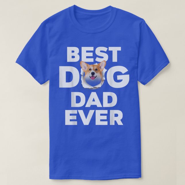 Camiseta Best Dog Dad Ever Welsh Corgi Lovers -84 (Diseño del anverso)