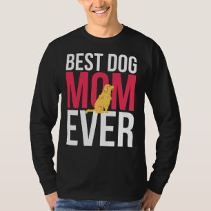Camiseta Best Dog Mom Ever Golden Retriever Mom