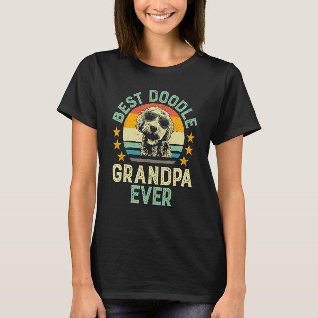 Camiseta Best Doodle Grandpa Ever  Goldendoodle Grandpa (Anverso)