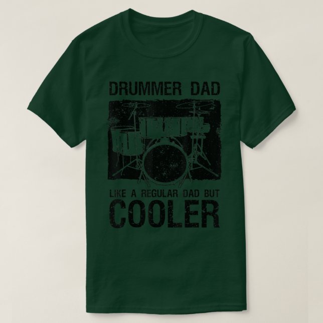 Camiseta Best Drummer Dad Art For Men Father Music Drums Se (Diseño del anverso)