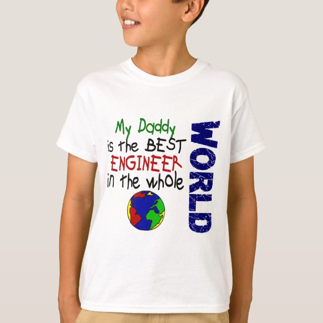 Camiseta Best Engineer In World 2 (Daddy) (Anverso)