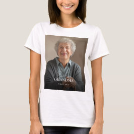 Camiseta Best Ever Grandpa Since 20XX Simple Photo Basic