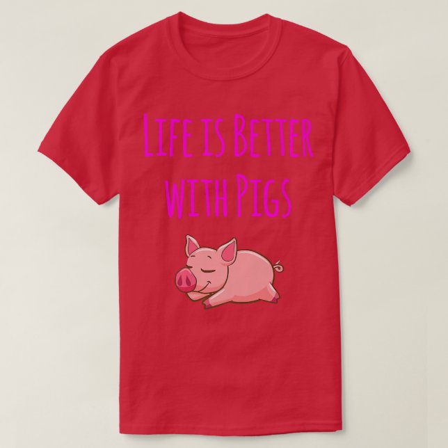 Camiseta Best Farmers Organic Market Pig Lover Premium 288  (Diseño del anverso)