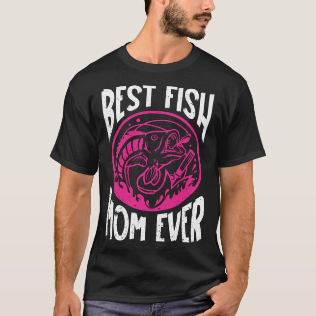 Camiseta Best Fish Mom Ever Aquarist Aquarium Saltwater Fis (Anverso)