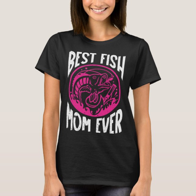 Camiseta Best Fish Mom Ever Aquarist Aquarium Saltwater Fis (Anverso)