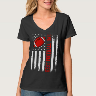 Camiseta Best Football Dad Football Daddy US Flag