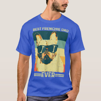 Camiseta Best Frenchie Dad Ever Retro French Bulldog Father