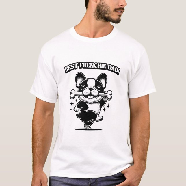 Camiseta Best frenchie dad! French Bulldog (Anverso)