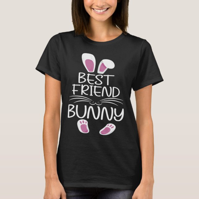 Camiseta Best Friend Bunny Cute Matching Family Easter Day (Anverso)