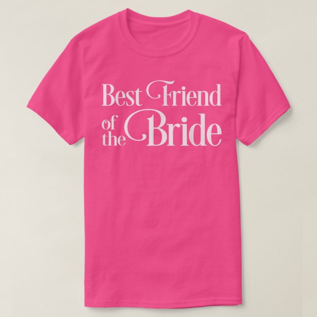 Camiseta Best Friend of the Bride  (Diseño del anverso)