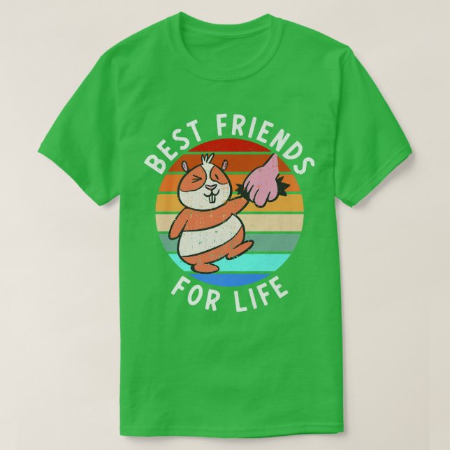 Camiseta Best Friends for Life Cute Guinea Pig  (Diseño del anverso)