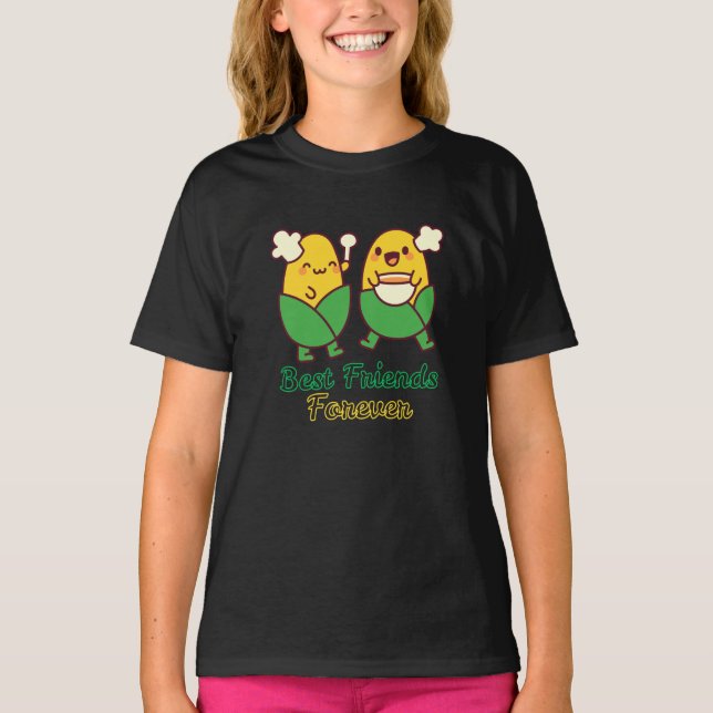 CAMISETA BEST FRIENDS FOREVER, FUNNY, GIFTS, BEST FRIEND (Anverso)