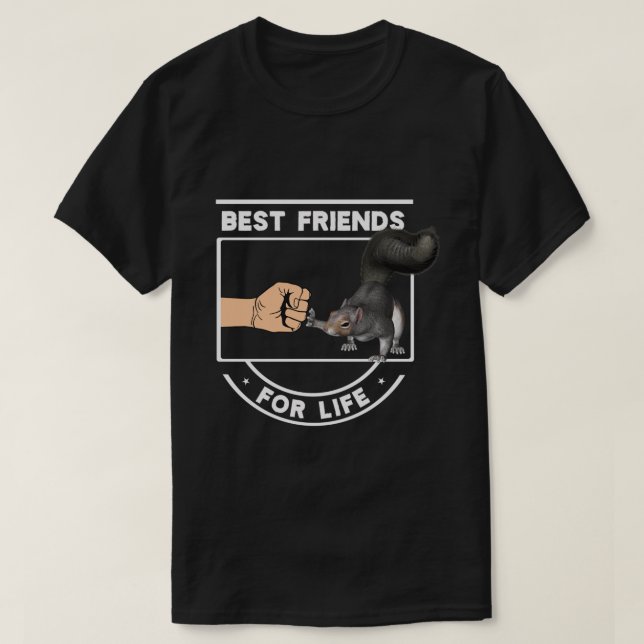 Camiseta Best Friends Forever Squirrel Cute Fist Bump Bff F (Diseño del anverso)
