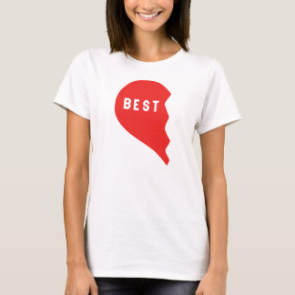Camiseta Best Friends Heart 1/2