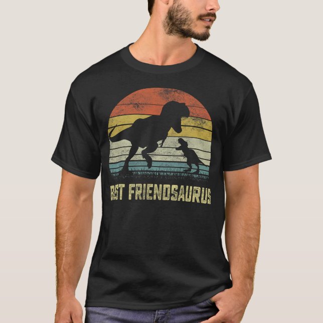 Camiseta Best friendsaurus T Rex Dinosaur Best friend Sauru (Anverso)