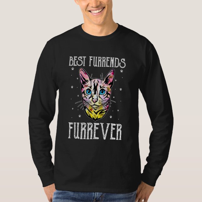 Camiseta Best Furrends Furrever Cat Lover Friends Kitten Bu (Anverso)