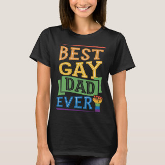 Camiseta Best Gay Dad Ever Cute  Gay Pride from Son Daughte