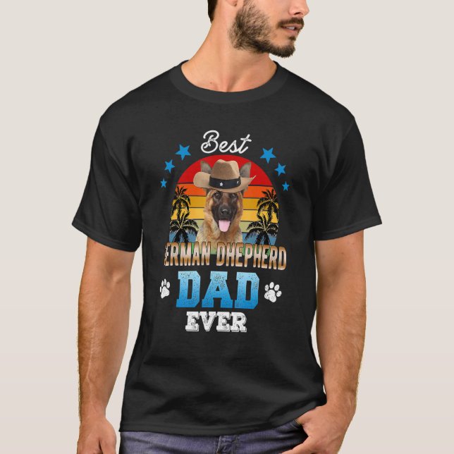 Camiseta Best German Shepherd Dad Ever Best Dad Dog  Men (Anverso)