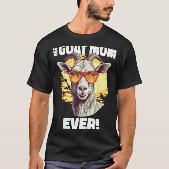 Camiseta Best Goat Mom Ever Goat (Anverso)