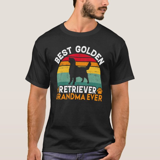 Camiseta Best Golden Retriever Grandma Ever Golden Retrieve (Anverso)