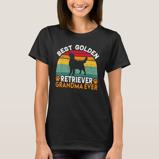 Camiseta Best Golden Retriever Grandma Ever Golden Retrieve (Anverso)