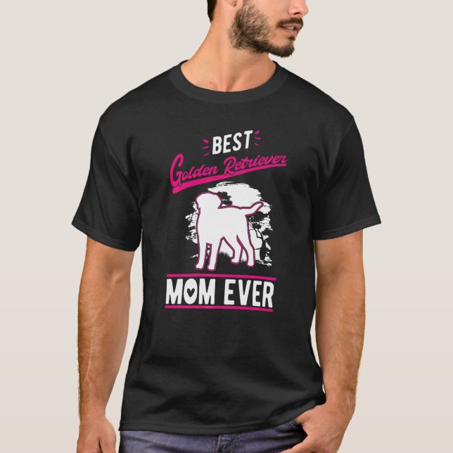 Camiseta Best Golden Retriever Mom Ever   (Anverso)
