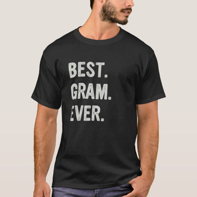 Camiseta Best Gram Ever Family Grandma (Anverso)