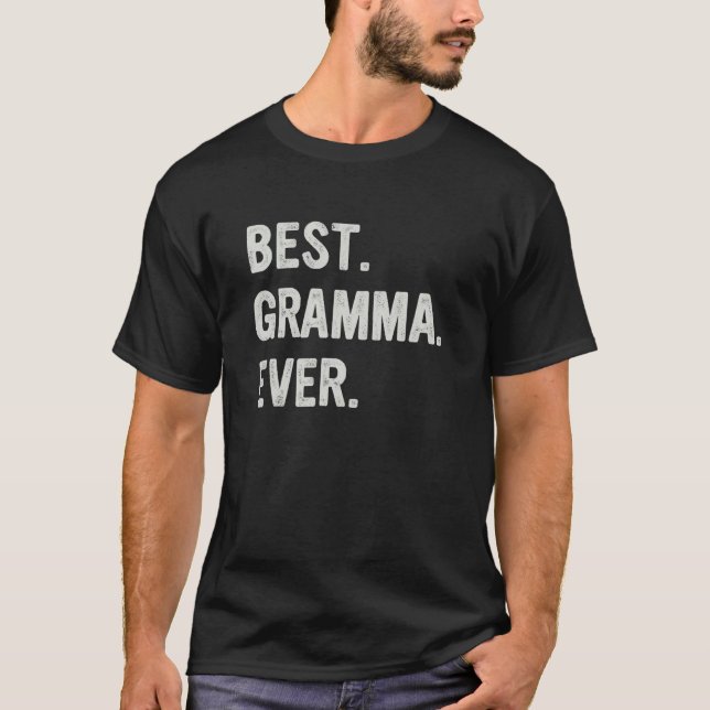 Camiseta Best Gramma Ever Family Grandma (Anverso)