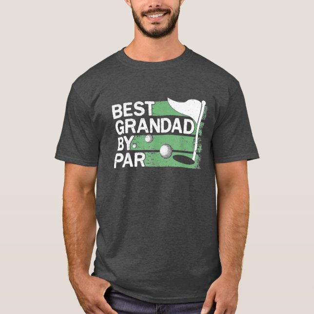 Camiseta Best Grandad By Par Golf Lovers Clothes Fathers Da (Anverso)