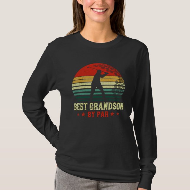 Camiseta Best Grandson By Par Daddy Father s Day Golf  Golf (Anverso)