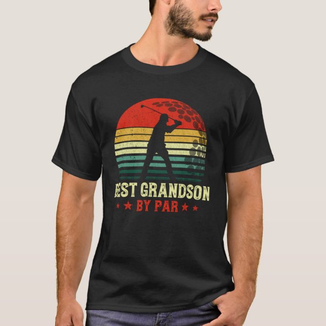 Camiseta Best Grandson By Par Daddy Father s Day Golf  Golf (Anverso)