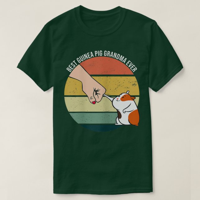 Camiseta Best Guinea Pig Grandma Ever Furry Potato Domestic (Diseño del anverso)