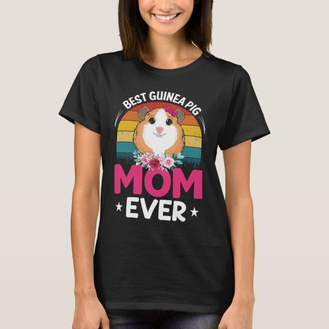 Camiseta Best Guinea Pig Mom (Anverso)