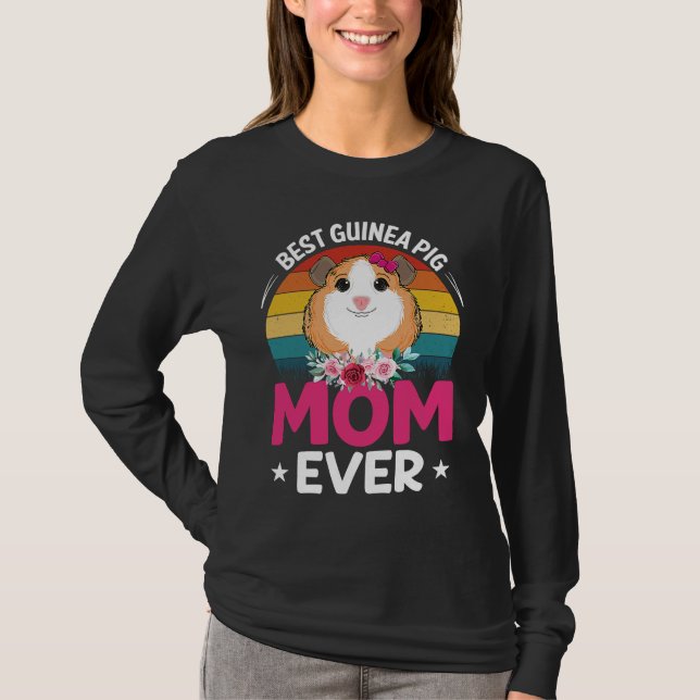 Camiseta Best Guinea Pig Mom (Anverso)