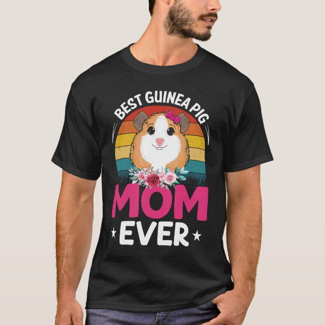 Camiseta Best Guinea Pig Mom (Anverso)