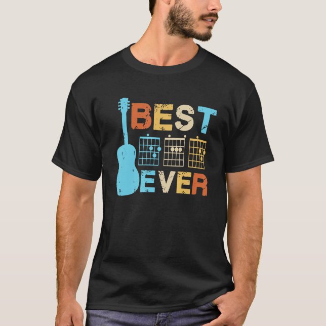 Camiseta Best Guitar Dad Ever Chords Best Dad Guitar  Guita (Anverso)