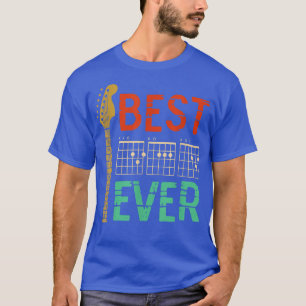 Camiseta Best Guitar DAD Ever Music chords Father Musician