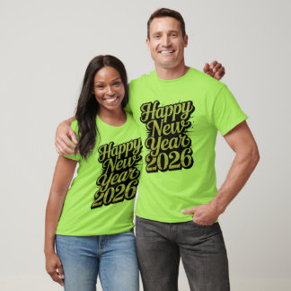 Camiseta Best Happy New Year 2026 Wishes for Friends