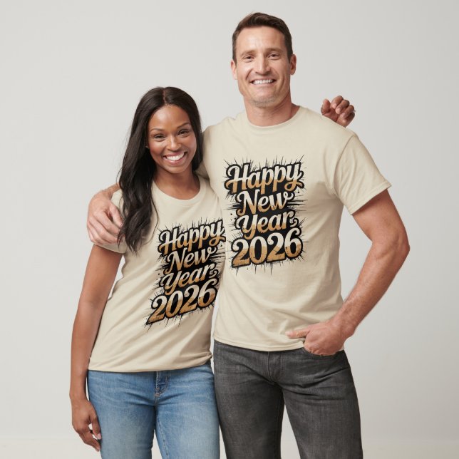 Camiseta Best Happy New Year 2026 Wishes for Friends (Unisexo)
