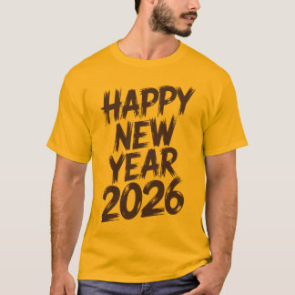 Camiseta Best Happy New Year 2026 Wishes for Friends