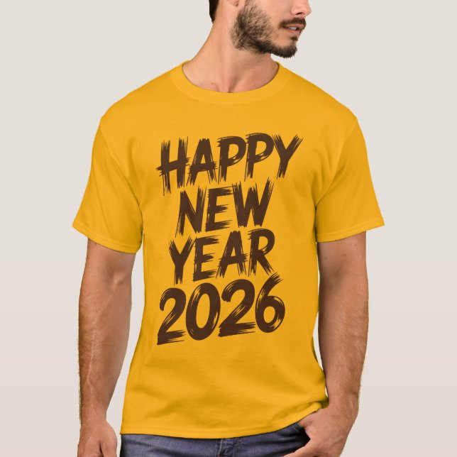 Camiseta Best Happy New Year 2026 Wishes for Friends (Anverso)