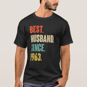 Camiseta Best Husband Since 1963   59 Wedding Anniversary F
