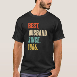 Camiseta Best Husband Since 1966  56 Wedding Anniversary Fo