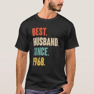 Camiseta Best Husband Since 1968   54 Wedding Anniversary F