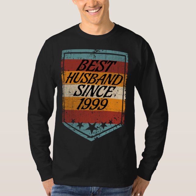 Camiseta Best Husband since 1999 wedding married 1999 marri (Anverso)