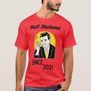 Camiseta Best Husband Since 2021 Stag Do Gift 2